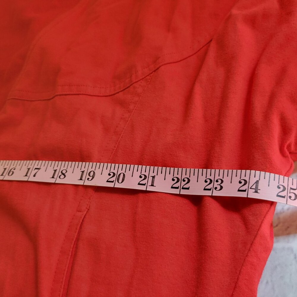 Karen Kane Womens Sweater Sz S Red Cardigan 100% Cotton Relaxed Style Buttons - Picture 8 of 13